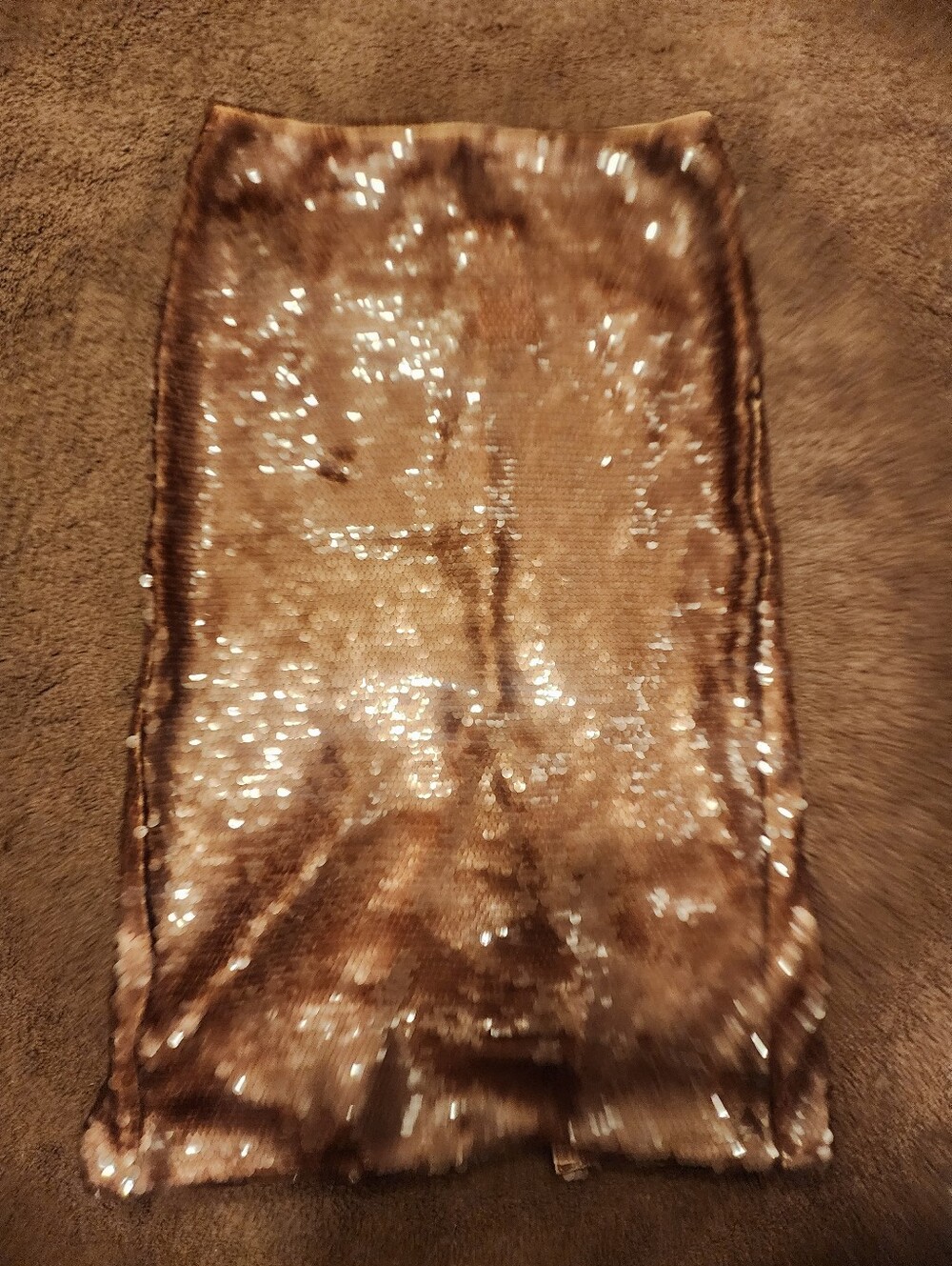 NWT Mango Sequinned midi-skirt, Sz 6